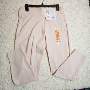 NWT SUSAN G KOMEN active crop pants Joggers breast cancer awareness pink ribbon